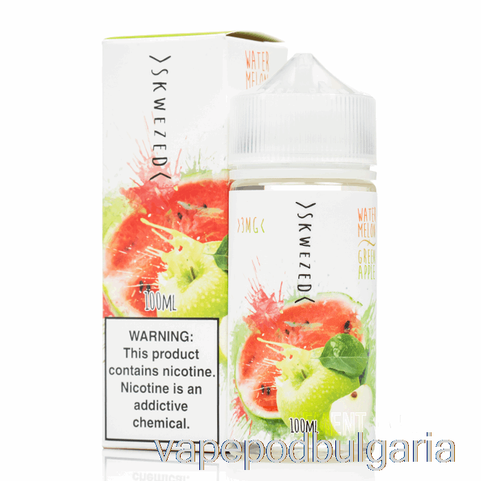 Vape Течности диня зелена ябълка - Skwezed - 100ml 6mg